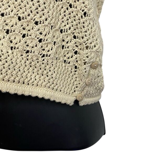 NWT House of Harlow 1960 Halter Top Womens M Crochet Knit Cropped Boho Revolve - Picture 8 of 14